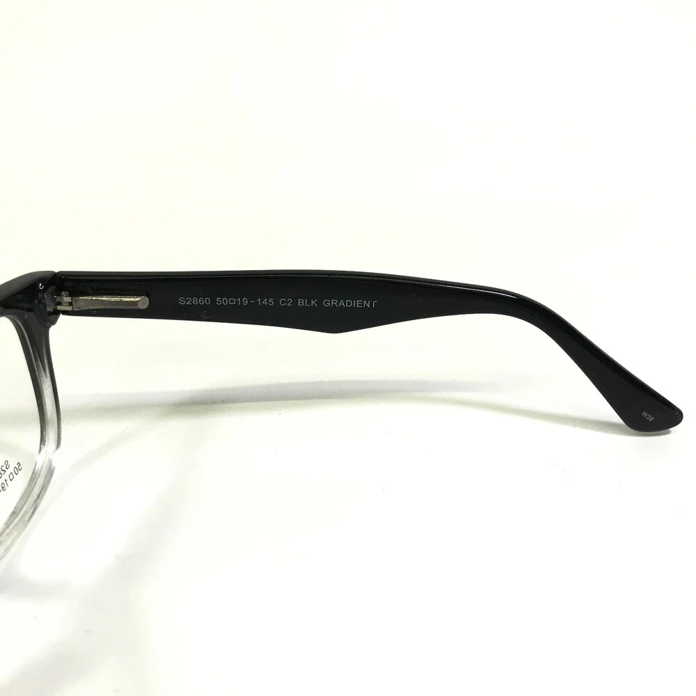 Smart Collection Eyeglasses Frames S2860 C2 BLK GRADIENT Clear Square 50-19-145